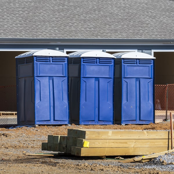 is there a specific order in which to place multiple porta potties in Grattan MI